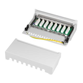Patch panel stacjonarny LogiLink NP0018 8x RJ45 kat.6A ekranowany