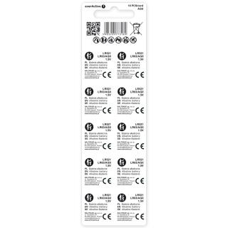 Bateria alkaliczna mini everActive AG0 G0 LR521 LR63 - blister 10 sztuk