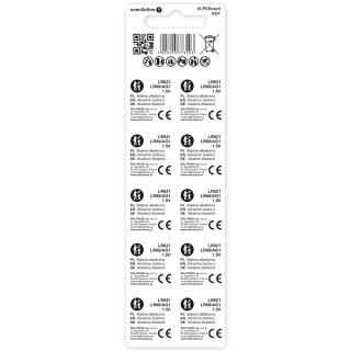 Bateria alkaliczna mini everActive AG1 G1 LR621 LR60 - blister 10 sztuk