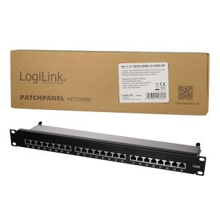 Patch panel LogiLink NP0048 19" 24x RJ45 kat.6 ekranowany