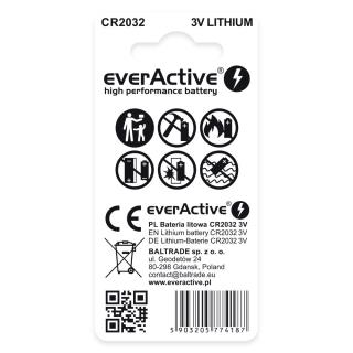 Baterie litowe CR2032 everActive blister 2szt.