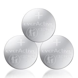 Zestaw baterii litowych everActive 8 sztuk: 4 x CR2032, 2 x CR2025, 2 x CR2016