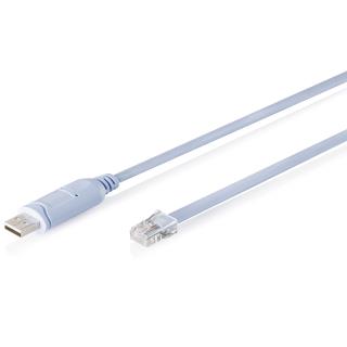 Kabel adapter DIGITUS do konsol USB 2.0 do RJ45, Chipset FTDI (FT232RNL), Jasnoniebieski, 1.8m