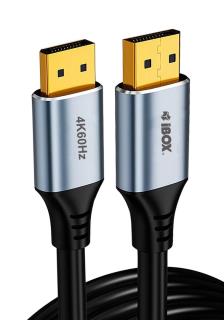 Kabel DisplayPort iBOX ITVDP013 4K60Hz złota wtyczka 3m