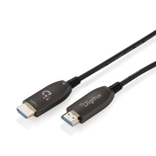 Kabel DIGITUS połączeniowy hybrydowy HDMI AOC HDMI-A męski-męski HDMI 2.1 UHD-2 8K@60Hz 48Gbps HDR, eARC, HDCP 2.2, CEC 90m