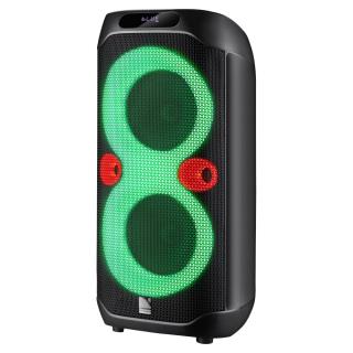 Głośnik Defender BOOMER 95 Bluetooth 100W MP3/FM/USB/AUX/TWS/LED/MIC/DSP/Equalizer/Gniazdo gitarowe/LCD KARAOKE czarny