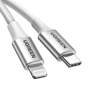 Kabel USB-C - Lighting Ugreen 70523 36W 1m - srebrny