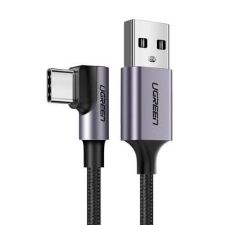 Kabel kątowy USB - USB-C Ugreen 17768 15W 1m - czarny