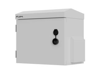 Szafa instalacyjna Rack wisząca 10" hermetyczna IP55 do montażu na ścianie/słupie 320x220x300 szara Lanberg (złożona)