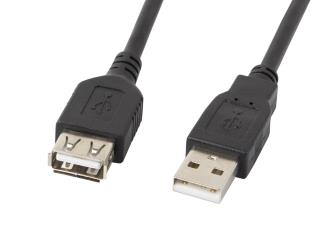 Przedłużacz USB 2.0 Lanberg AM-AF 5m czarny