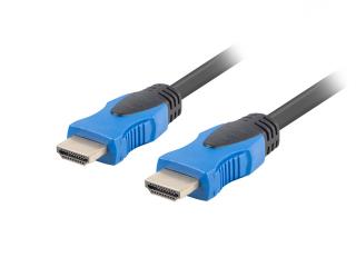 Kabel HDMI Lanberg M/M v2.0 4K 0,5m czarno-niebieski