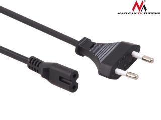 Kabel zasilający ósemka Maclean MCTV-810 2 pin 3m wtyk EU 