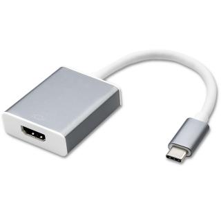 Adapter Qoltec przejściówka USB-C 3.1 | HDMI | 4K | MHL | Aluminiowy