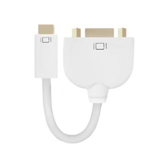 Przejściówka Qoltec Mini DVI męska/ VGA żeńska/do Apple