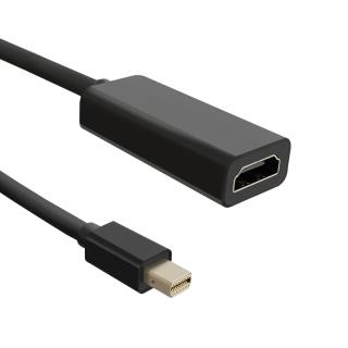 Adapter Qoltec Mini DisplayPort męski / HDMI A żeński 1080p | 0,2m