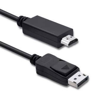 Kabel Qoltec DisplayPort v1.1 męski | HDMI męski | 4K | 1m