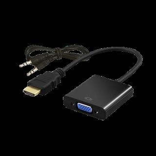 Kabel adapter Savio CL-23/B HDMI - VGA