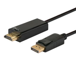 Kabel DisplayPort M - HDMI AM 1,5m SAVIO CL-56 