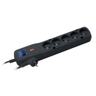 Listwa zasilająca Lestar LF-530WA 5+ 2,5m czarna