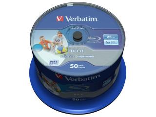 Płyty BD-R Verbatim 25GB X6 printable Datalife (Cake 50)