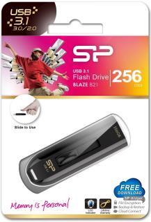Pendrive Silicon Power Blaze B21 256GB USB 3.0 / USB 3.1  Black