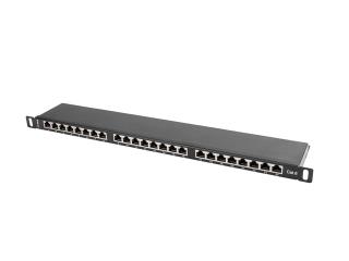 Patch panel Lanberg PPS6-0024-B 24 port 0.5U kat.6 ekranowany czarny