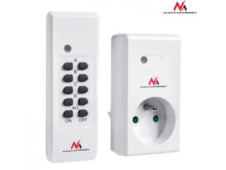 Gniazdko sterowane pilotem Maclean MCE151 wewnętrzne 1 sztuka, programowalne + bateria do pilota  