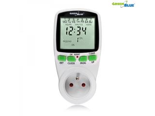 Włącznik czasowy - timer cyfrowy GreenBlue GB105 16 programów max 240 programów