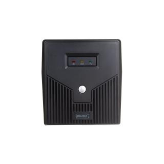 Zasilacz awaryjny UPS DIGITUS Line-Ineractive LED 1000VA/600W, 2x12V/7Ah, AVR, 4x Schuko CEE 7/3, 2x RJ11, 1x USB 2.0 typ B