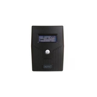 Zasilacz awaryjny UPS DIGITUS Line-Ineractive LCD 800VA/480W, 1x12V/9Ah, AVR, 2x Schuko CEE 7/3, 2x RJ11, 1x USB 2.0 typ B