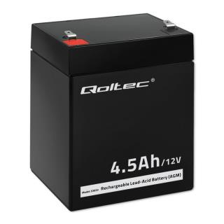 Akumulator AGM Qoltec 12V | 4.5Ah