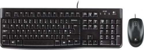 Zestaw przewodowy klawiatura + mysz Logitech Desktop MK120 USB czarny (1)