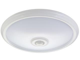 Plafon LED Maclean MCE131 ACU 12W z czujnikiem ruchu pir i zasilaniem awaryjnym zasięg 6m 