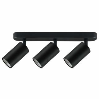 Lampa ścienno-sufitowa Maclean MCE453 B punktowa ruchoma aluminiowa 3xGU10 55x100mm czarny mat