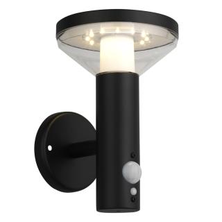 Kinkiet solarny LED Maclean MCE455 B, czujnik, 3 tryby świecenia, IP44, Bateria Li-ion 18650 3,7V 1200 mAh, czarny