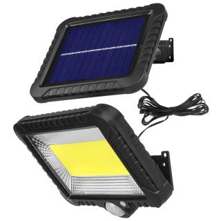 Naświetlacz LED solarny z czujnikiem ruchu Maclean MCE438 IP44, 5W, 400lm, 6000K zimna biała, akumulator litowy 1300 mAh, 5,5V DC