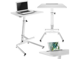 Biurko Maclean MC-849 W sprężyna gazowa regulacja wys, max wys 120cm