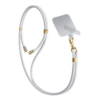 Smycz do telefonu - 3mk EasyClip - White (gold)