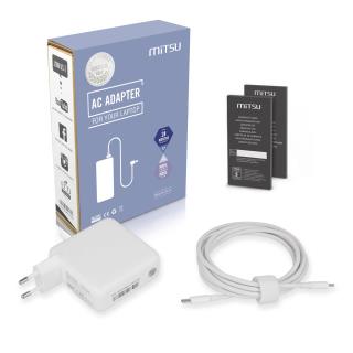 Zasilacz sieciowy Mitsu 67W USB-C, USBC, 5-20V, 3-3.35A (white) do notebooka