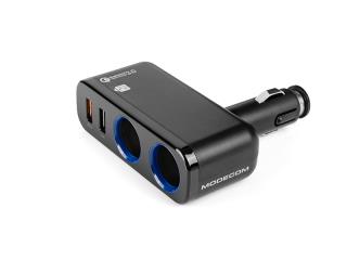 Ładowarka samochodowa MODECOM MC-CG2U2Q Royal  2x USB-A + 2x gniazdo zapalniczki