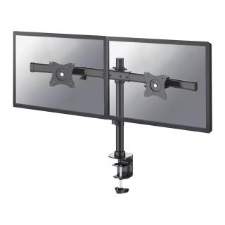 Uchwyt biurkowy na dwa monitory Neomounts FPMA-DCB100DBLACK 10"-27" max. 2x10kg max. VESA 100x100