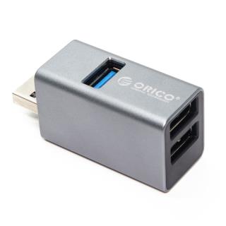 HUB USB-A Orico MINI-U32L-GY-BP 3x USB-A 5 Gbps, aluminiowy