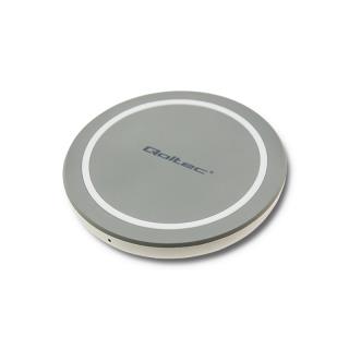 Ładowarka indukcyjna Qoltec RING | Qualcomm QuickCharge 3.0 | 10W | szara