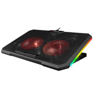 Podstawka chłodząca Rampage AD-RC12 Claw pod laptop 15-17" RGB regulowana