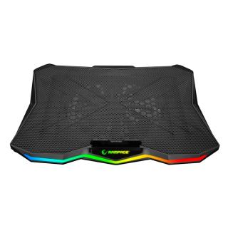 Podstawka chłodząca Rampage AD-RC8 pod laptop 15-17", RGB, regulowana