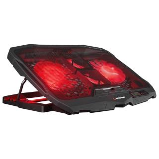 Podstawka chłodząca Rampage AD-RC4 pod laptop 12,1-15,6" regulowana czarna