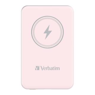 Powerbank Verbatim Charge 'n' Go Magnetic Wireless 10000mAh USB-C PD 3.0 Pink