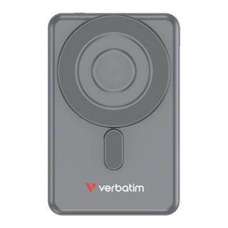 Powerbank Verbatim Charge 'n' Go 2C Magnetic Wireless 5000mAh 3xUSB-C PD 3.0 QC 3.0 Szary