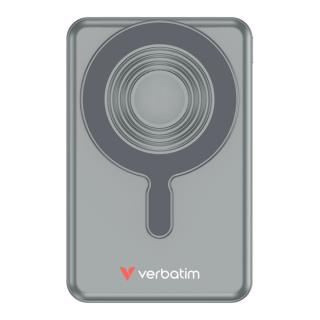 Powerbank Verbatim Charge 'n' Go 2C Display Magnetic Wireless 10000mAh 3xUSB-C PD 3.0 QC 3.0 Szary