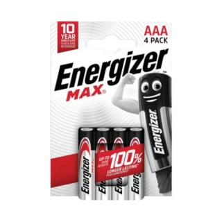 Bateria alkaliczna Energizer MAX AAA / LR03 - 4 sztuki (blister) [N]